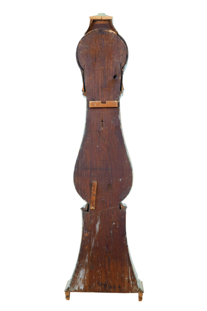 Mid 19th Century Swedish Pine Long Case Mora Clock — image 12