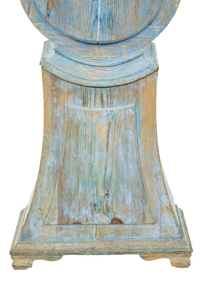 Mid 19th Century Swedish Pine Long Case Mora Clock — image 9