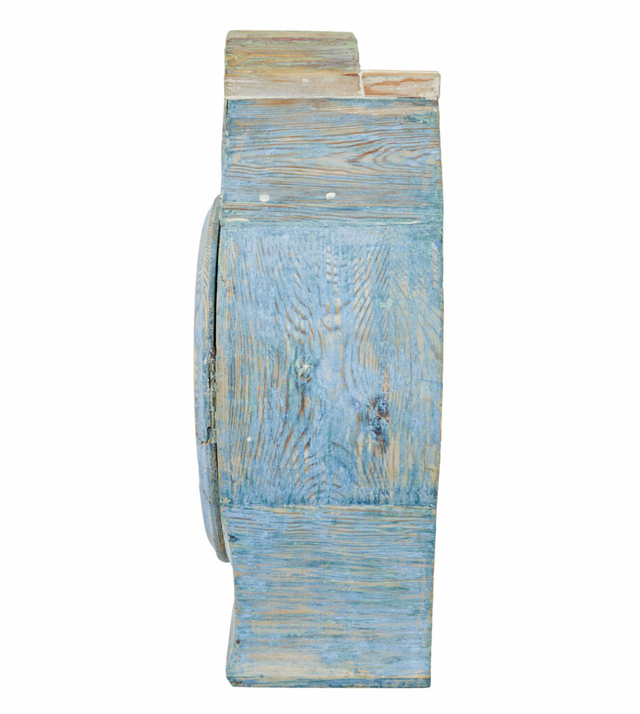 Mid 19th Century Swedish Pine Long Case Mora Clock — image 7