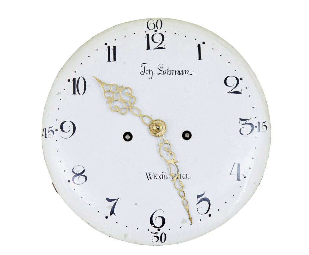 Mid 19th Century Swedish Pine Long Case Mora Clock — image 4