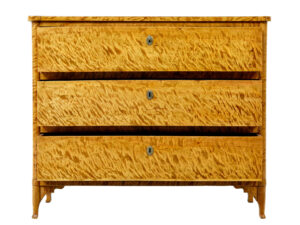 Swedish 19th Century Satin Birch Chest of Drawers — thumbnail 5