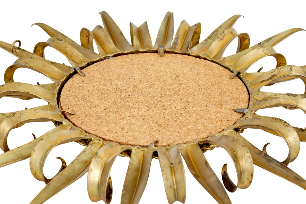 Mid Century Decorative Sunburst Mirror — image 5