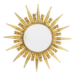 MID CENTURY DECORATIVE SUNBURST MIRROR