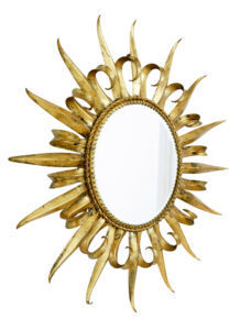 Mid Century Decorative Sunburst Mirror — thumbnail 3