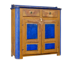 19th Century Swedish Pine Painted Kitchen Cupboard — thumbnail 2