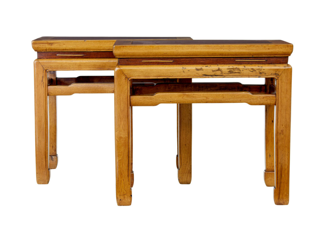 Pair of Late 19th Century Chinese Hardwood Occasional Tables — image 1