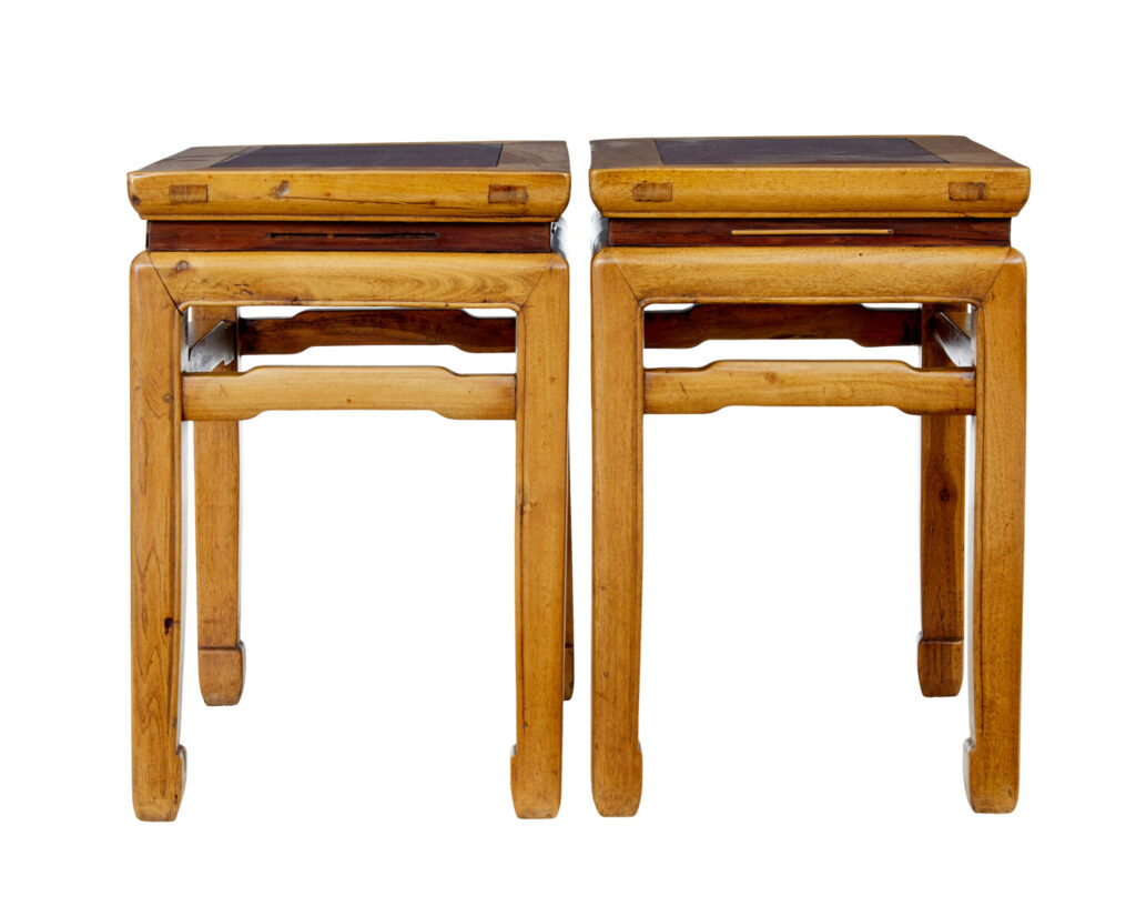 Pair of Late 19th Century Chinese Hardwood Occasional Tables — image 8