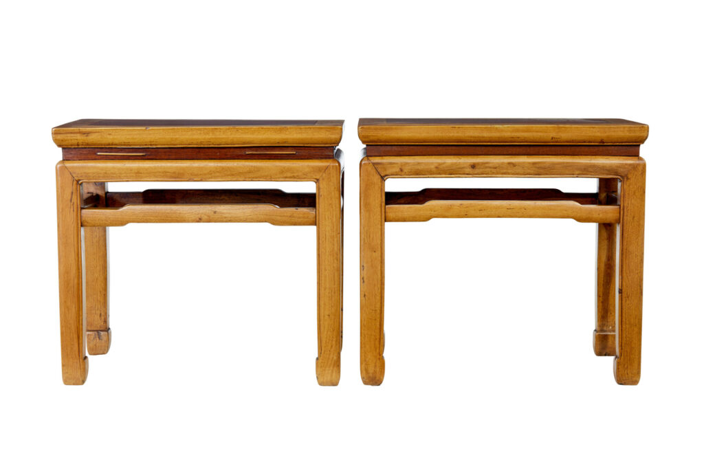 Pair of Late 19th Century Chinese Hardwood Occasional Tables — image 6