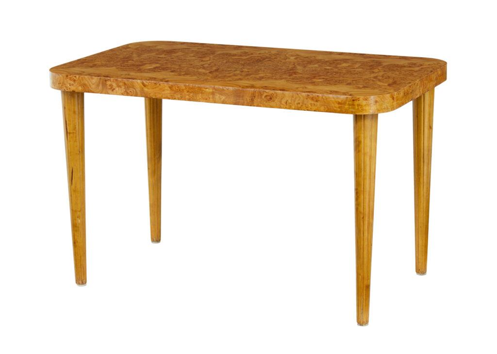 Mid 20th Century Scandinavian Elm Root Coffee Table