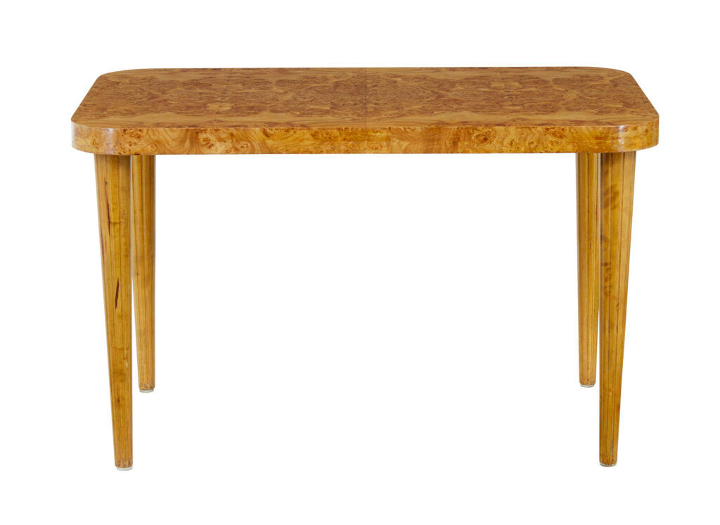 Mid 20th Century Scandinavian Elm Root Coffee Table — image 7