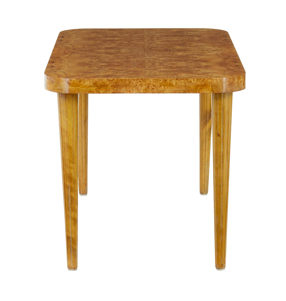 Mid 20th Century Scandinavian Elm Root Coffee Table — image 6