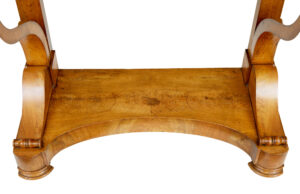 19th Century Swedish Empire Elm Marble Top Console Table — thumbnail 10