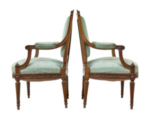 Pair of 19th Century French Carved Walnut Armchairs — thumbnail 8
