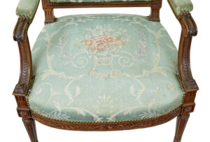 Pair of 19th Century French Carved Walnut Armchairs — thumbnail 6