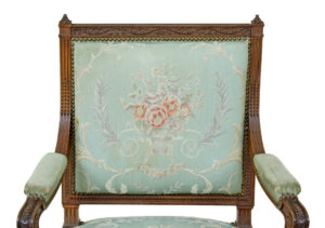 Pair of 19th Century French Carved Walnut Armchairs — thumbnail 3
