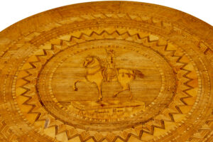 19th Century Inlaid Walnut Sorrento Table — thumbnail 3