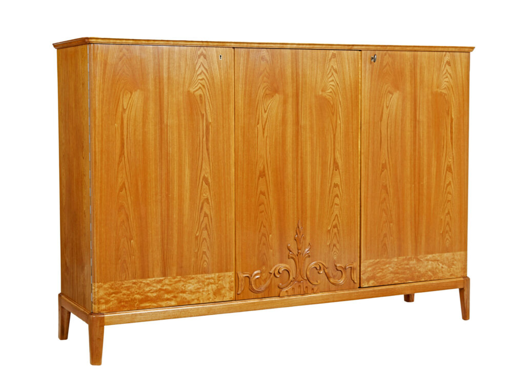 Mid 20th Century Swedish Elm Sideboard
