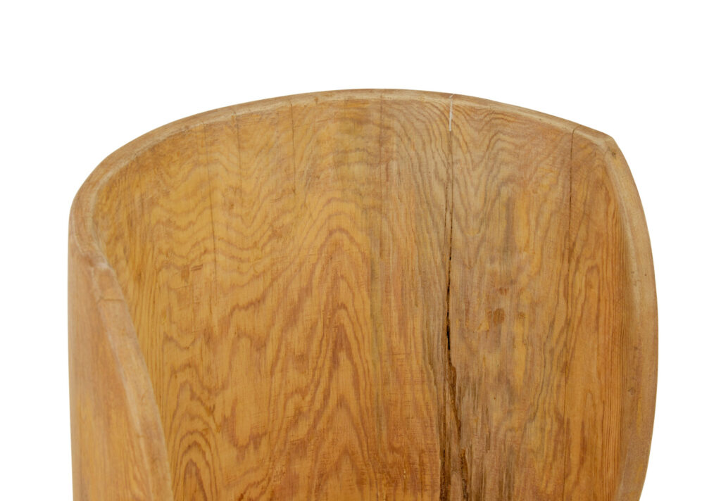 Mid Century Pine Trunk Hall Seat — image 4