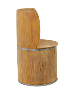 Mid Century Pine Trunk Hall Seat — thumbnail 6