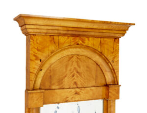 19th Century Swedish Empire Revival Birch Pier Mirror — thumbnail 5