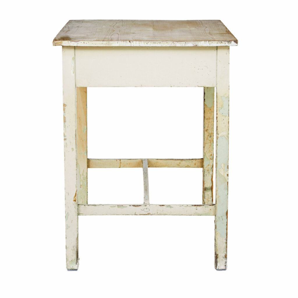 19th Century Painted Pine Side Table — image 5