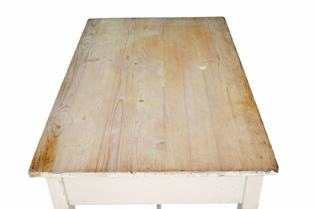 19th Century Painted Pine Side Table — image 3