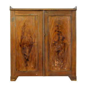 SWEDISH 19TH CENTURY RUSTIC PAINTED PINE CUPBOARD