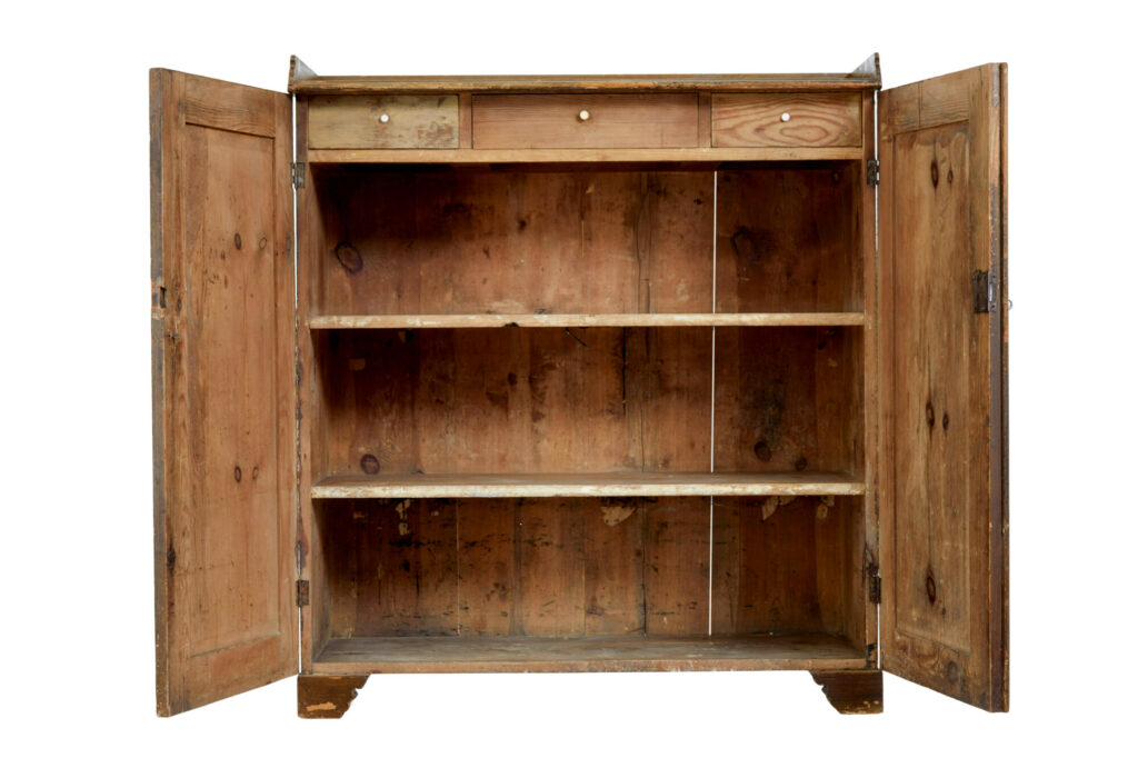 Swedish 19th Century Rustic Painted Pine Cupboard — image 10