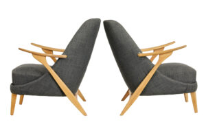 Pair of Mid 20th Century Armchairs by Svante Skogh for Seffle Mobelfabrik — thumbnail 9