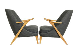 Pair of Mid 20th Century Armchairs by Svante Skogh for Seffle Mobelfabrik — thumbnail 8