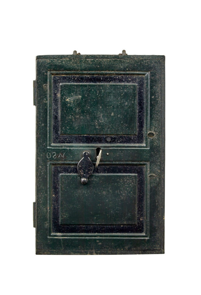Early 19th Century Painted Iron Safe — image 6