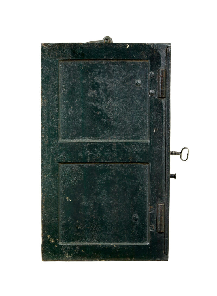 Early 19th Century Painted Iron Safe — image 2