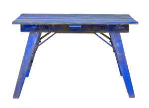 Early 20th Century Painted Pine Work Table — thumbnail 5