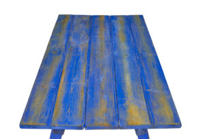 Early 20th Century Painted Pine Work Table — thumbnail 2