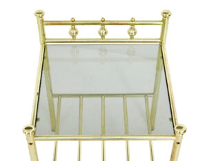 Pair of Mid 20th Century Brass and Glass Side Tables — thumbnail 6