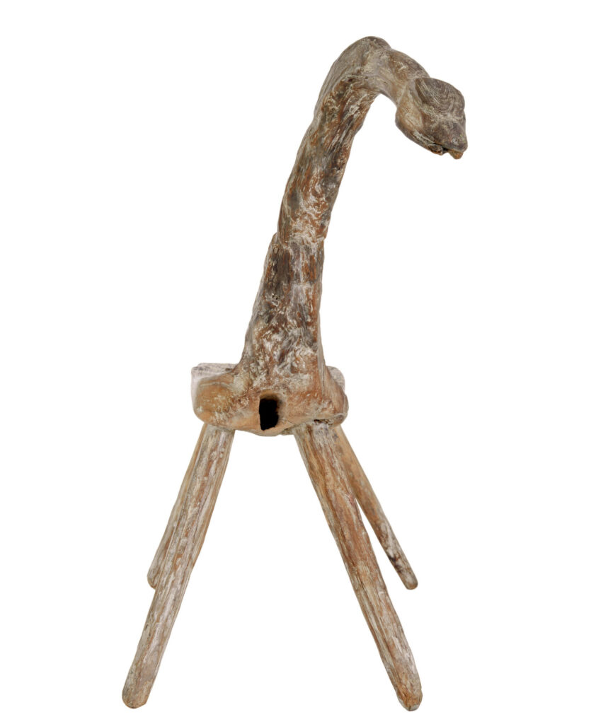 19th Century Natural Form Oak Childs Stool — image 3
