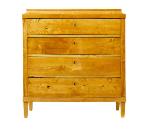 19th Century Swedish Birch Caddy Top Chest of Drawers — thumbnail 6