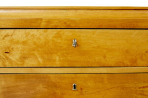 19th Century Swedish Birch Caddy Top Chest of Drawers — thumbnail 9