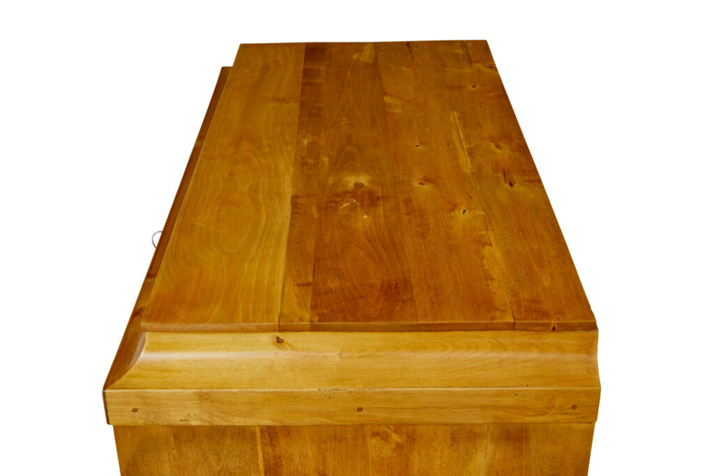 19th Century Swedish Birch Caddy Top Chest of Drawers — image 7