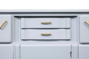 Early 20th Century Painted Pine Kitchen Sideboard — thumbnail 8