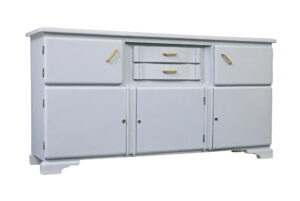 Early 20th Century Painted Pine Kitchen Sideboard — thumbnail 4
