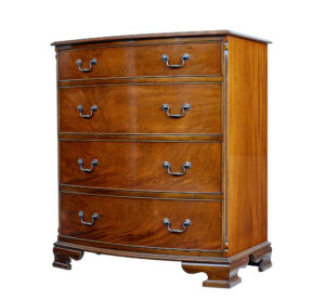 MID CENTURY BOWFRONT MAHOGANY CHEST OF DRAWERS BY ADAM RICHWOOD