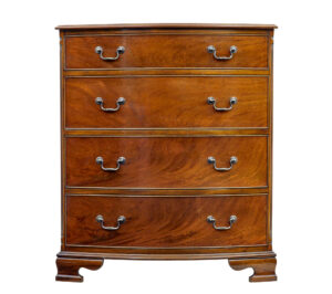 Mid Century Bowfront Mahogany Chest of Drawers by Adam Richwood — thumbnail 8