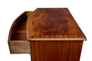 Mid Century Bowfront Mahogany Chest of Drawers by Adam Richwood — thumbnail 3