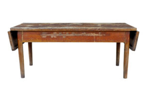 19th Century Burmese Hand Painted Teak Village Table — thumbnail 8