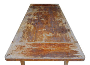 19th Century Burmese Hand Painted Teak Village Table — thumbnail 7