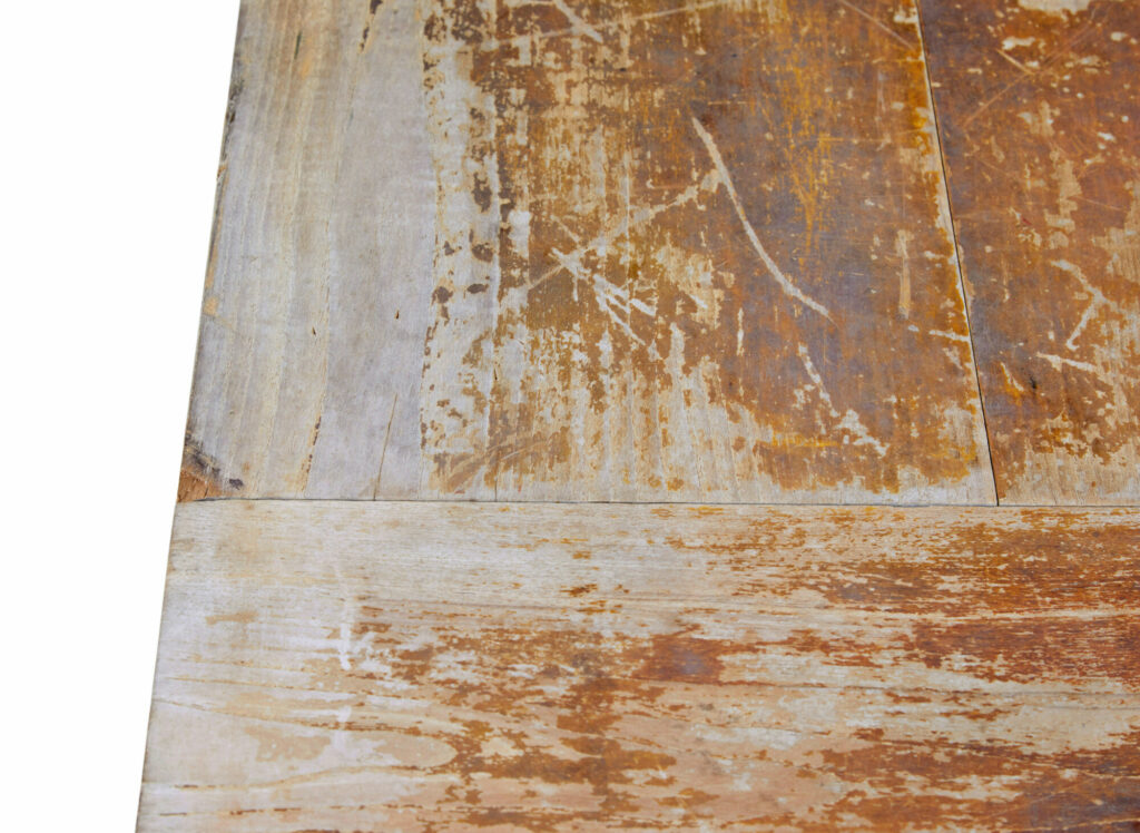 19th Century Burmese Hand Painted Teak Village Table — image 6
