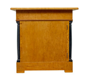 Swedish 19th Century Carved Birch Pedestal Desk — thumbnail 4