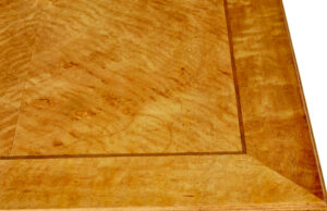 Swedish 19th Century Carved Birch Pedestal Desk — thumbnail 9