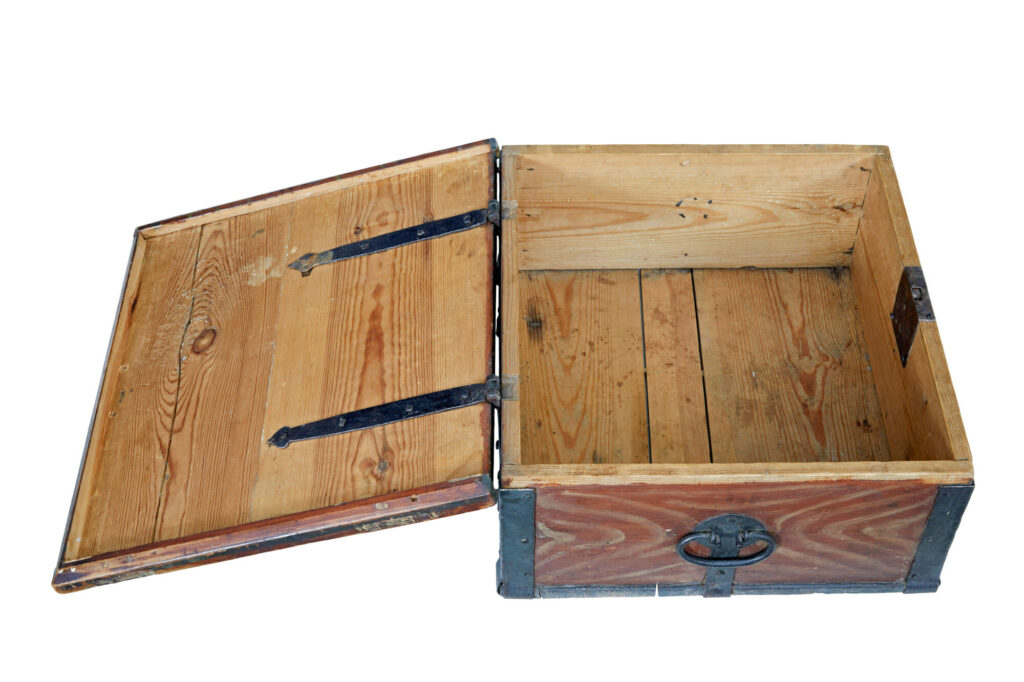 Scandinavian Hand Painted 19th Century Pine Strong Box — image 5